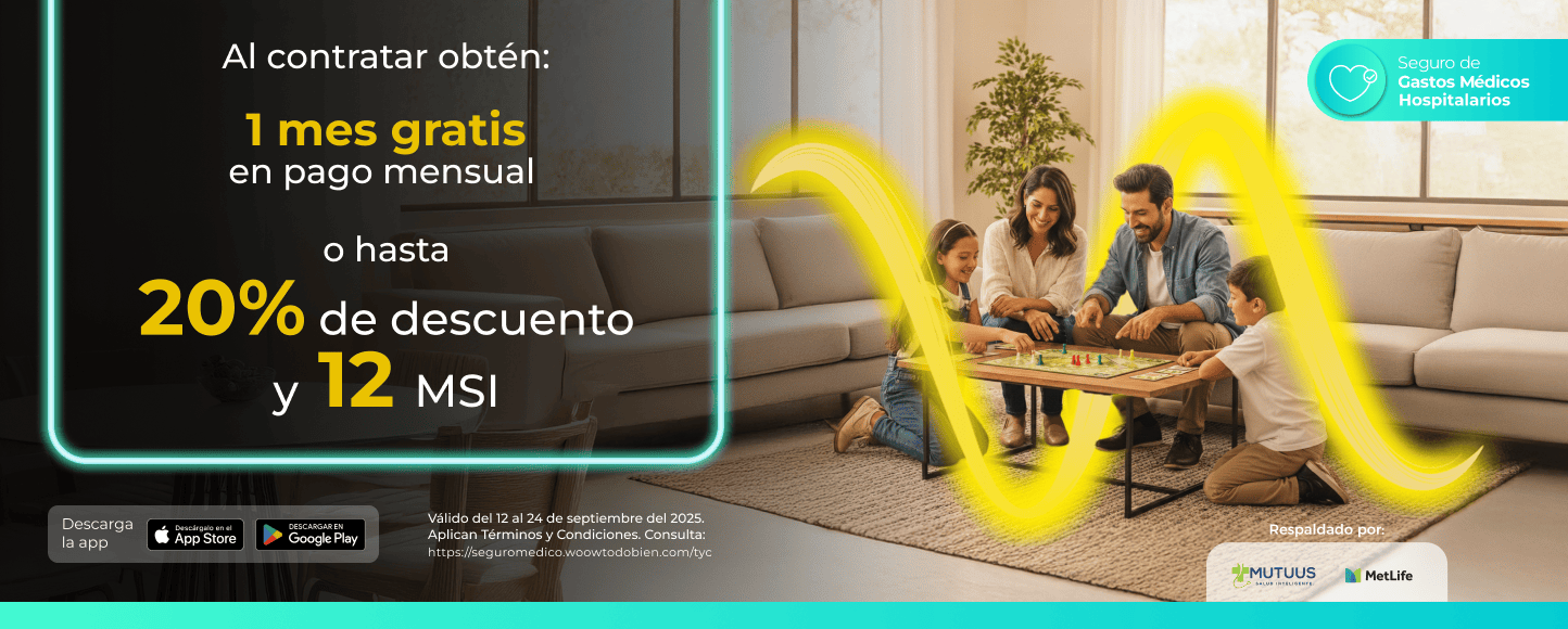 1 mes gratis o hasta 20% de descuento y 12 MSI