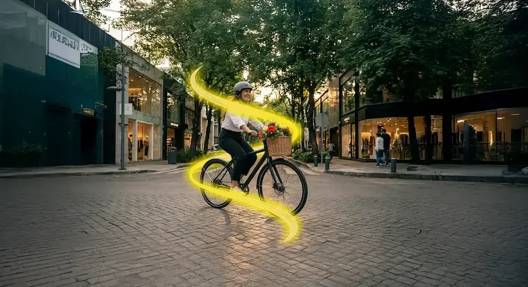 Ciclista paseando