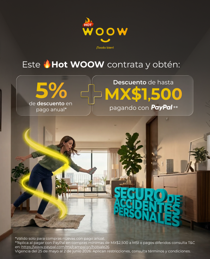 HOT WOOW Seguro de Accidentes Personales