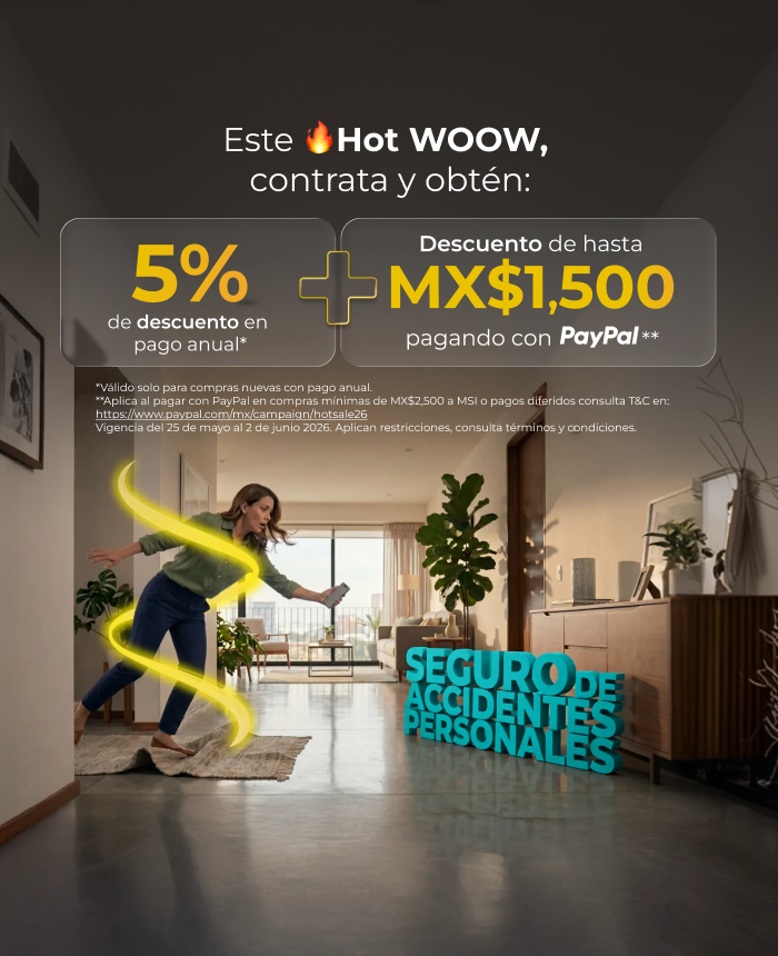 HOT WOOW Seguro de Accidentes Personales