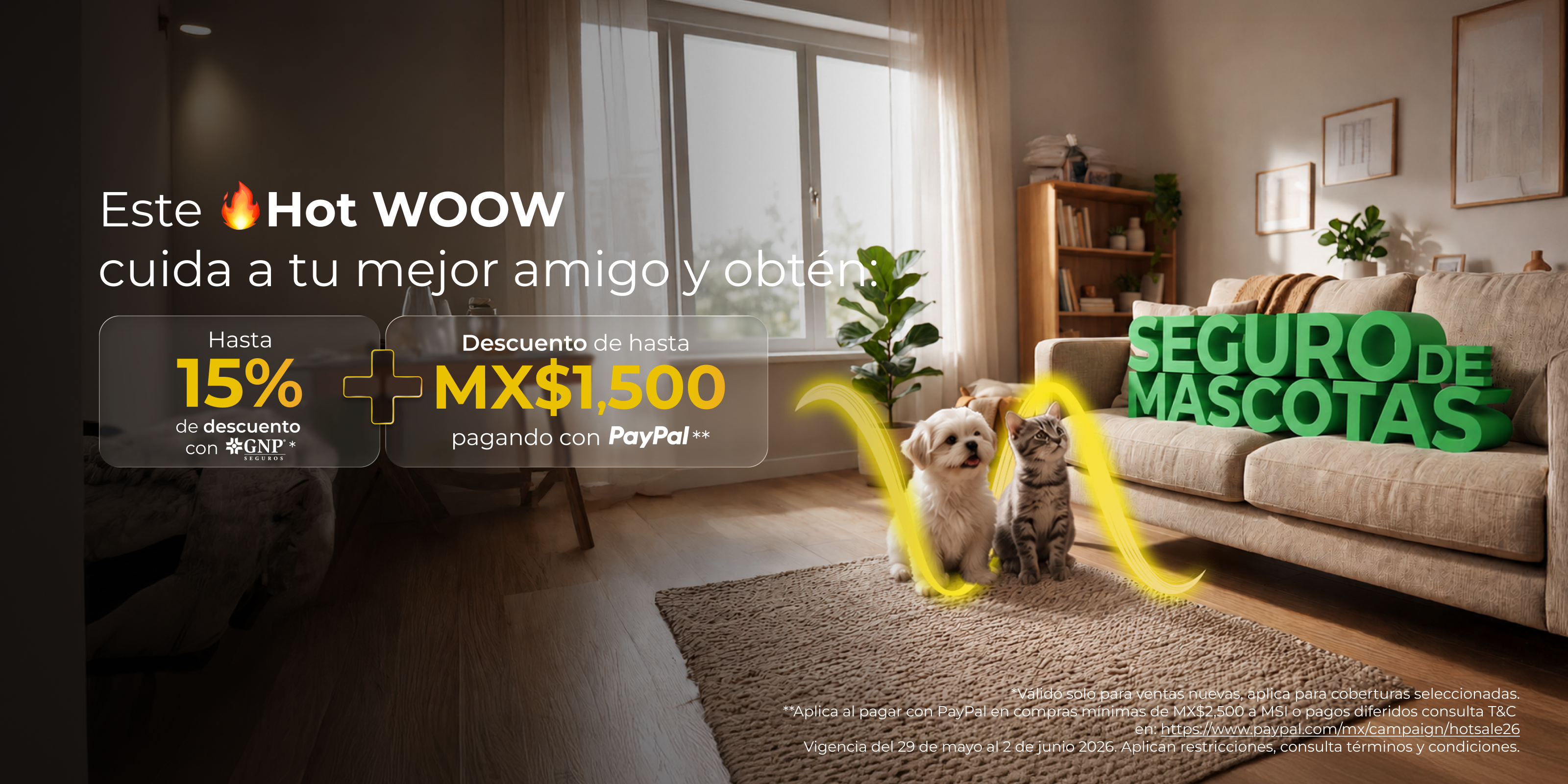 HOT WOOW Seguro de Mascotas
