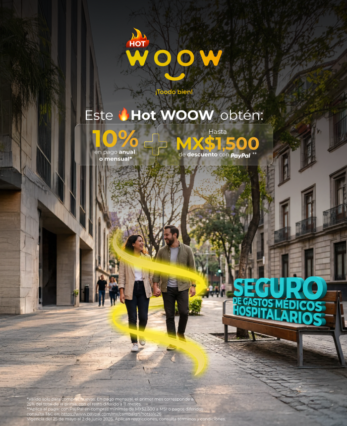 HOT WOOW Seguro de Gastos Médicos Hospitalarios