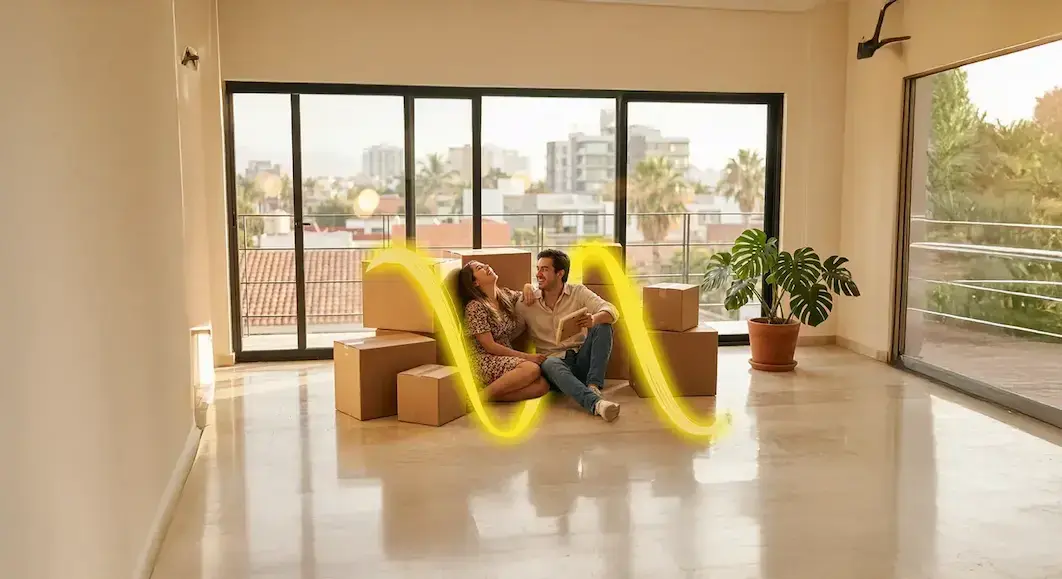 Pareja mudanza